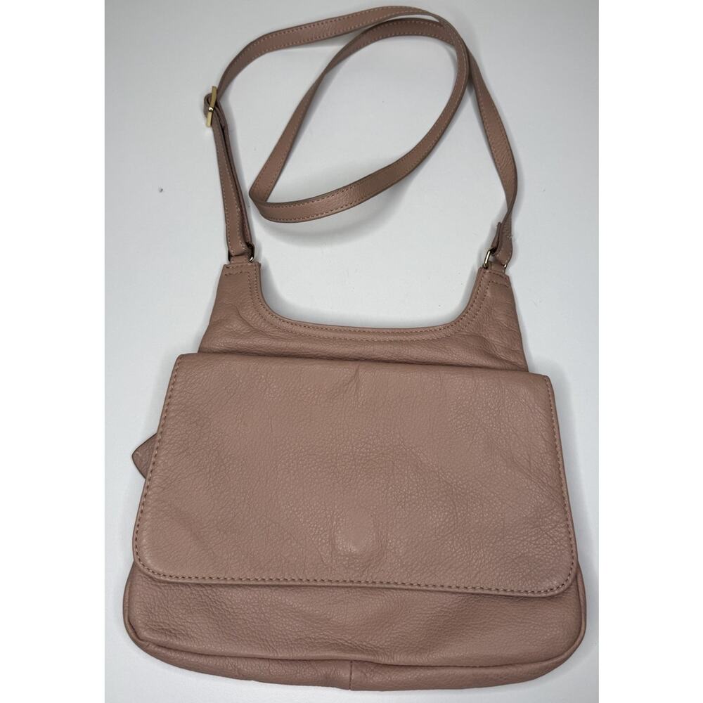 Margot Tan Leather Crossbody Bag